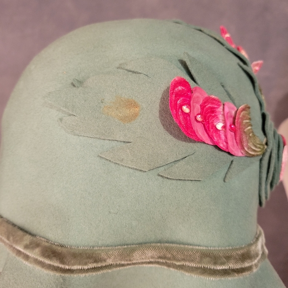Stunning early 1900's cloche hat - Picture 6 of 8